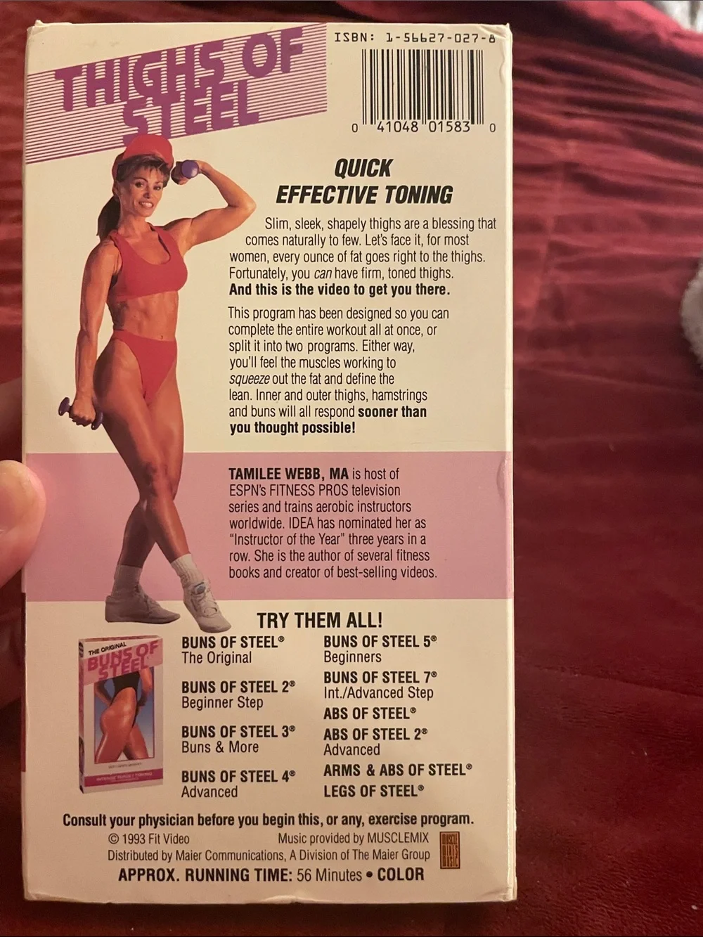 Thighs of Steel Fitness Video - Blue